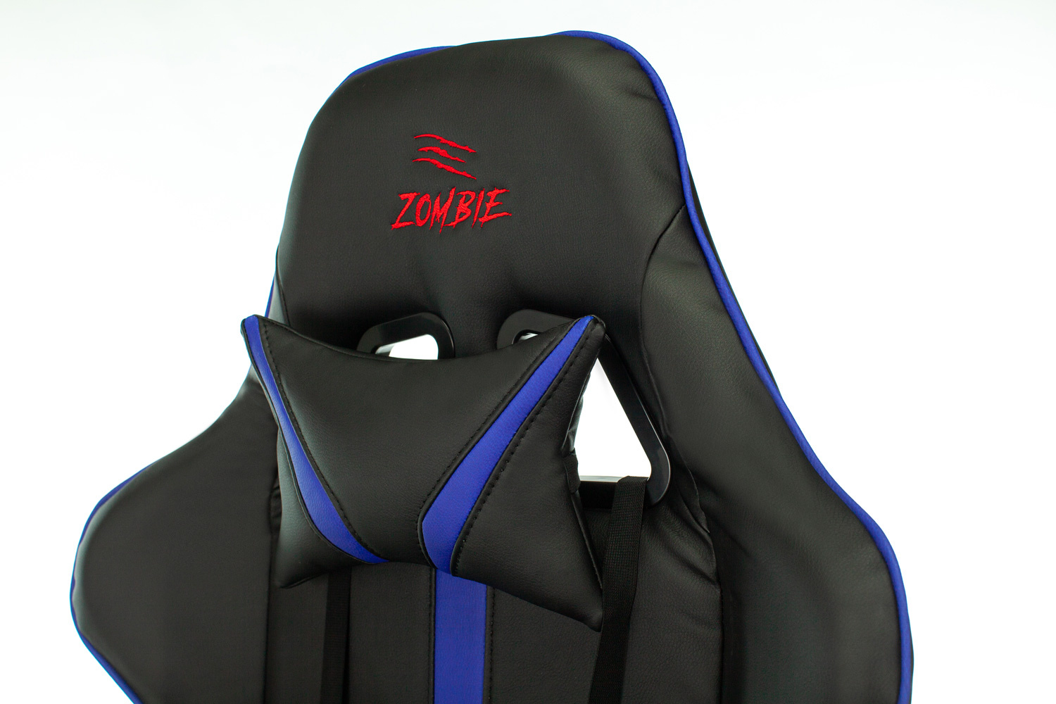 Кресло игровое Бюрократ VIKING ZOMBIE A4 BL черный/синий искусственная кожа
