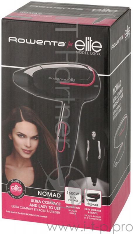 Фен Rowenta CV3312F0 1600Вт черный