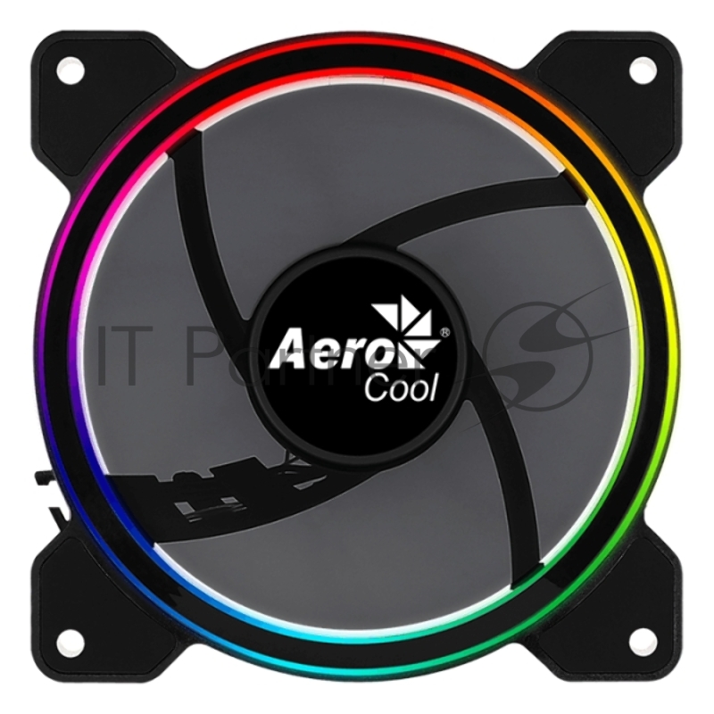 Вентилятор Aerocool Saturn 12 FRGB (120мм, 19.6 dB, 1000rpm, 3pin+ Molex, подсветка) RTL