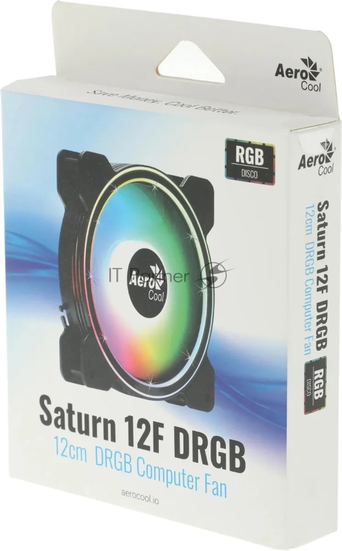 Вентилятор Aerocool Saturn 12F ARGB Pro (3x120мм, 19.6 dB, 1000rpm, подсветка, контроллер, пульт д/у) RTL