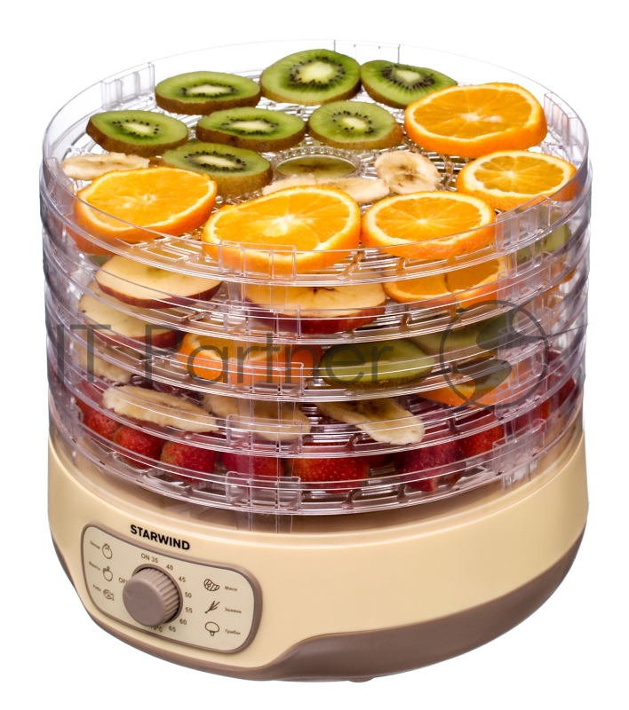 Сушка для фруктов и овощей Starwind SFD2520 5под. 250Вт белый