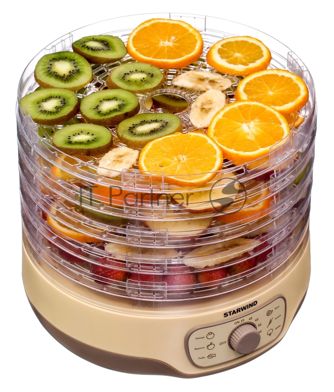 Сушка для фруктов и овощей Starwind SFD2520 5под. 250Вт белый