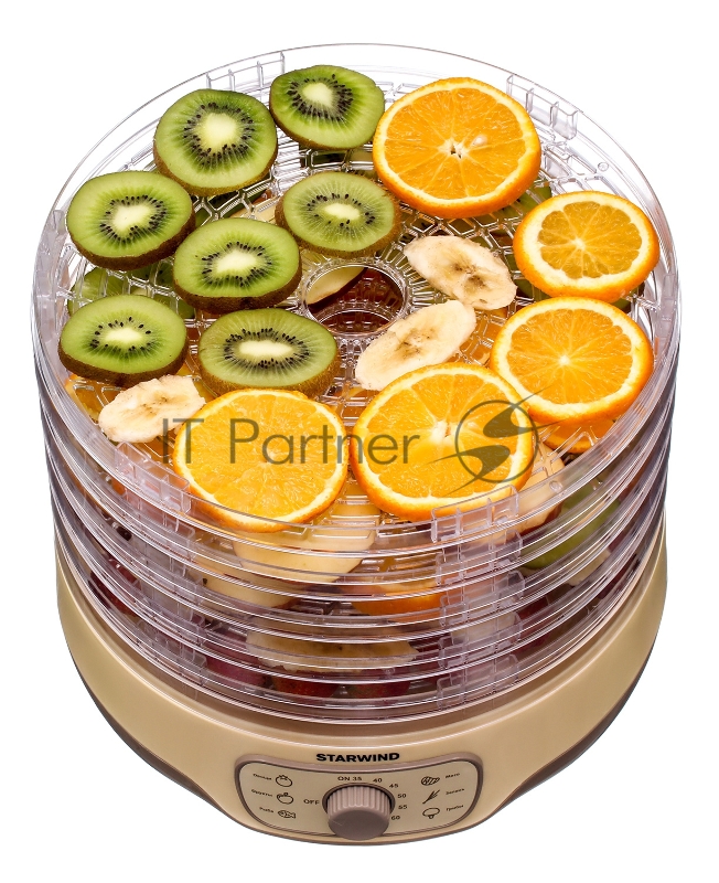 Сушка для фруктов и овощей Starwind SFD2520 5под. 250Вт белый