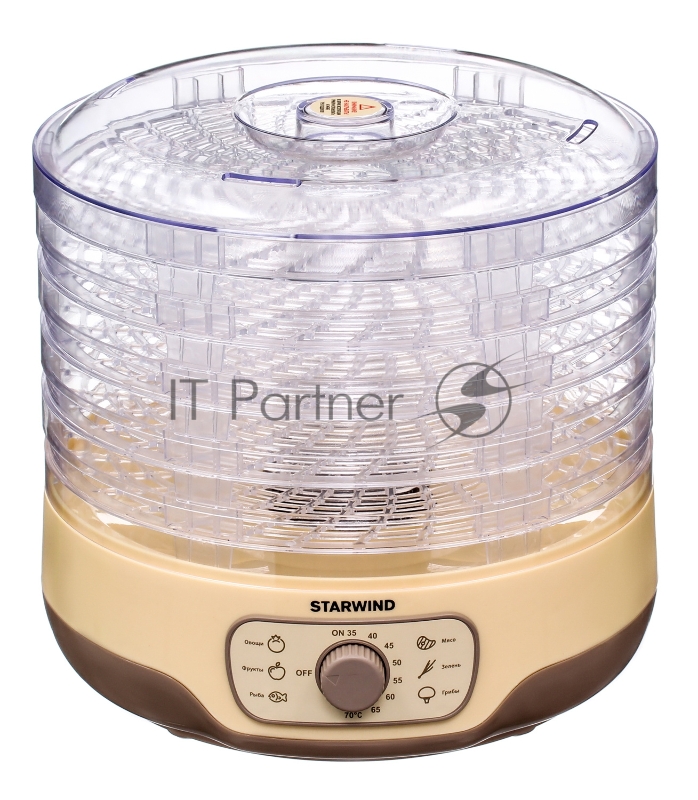 Сушка для фруктов и овощей Starwind SFD2520 5под. 250Вт белый