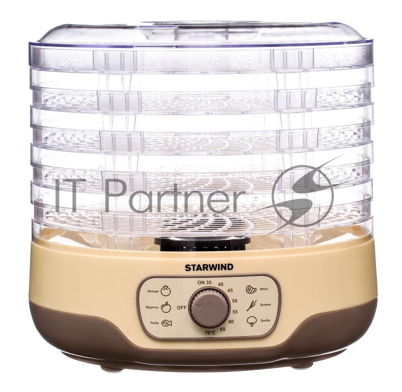 Сушка для фруктов и овощей Starwind SFD2520 5под. 250Вт белый