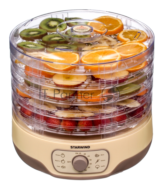 Сушка для фруктов и овощей Starwind SFD2520 5под. 250Вт белый