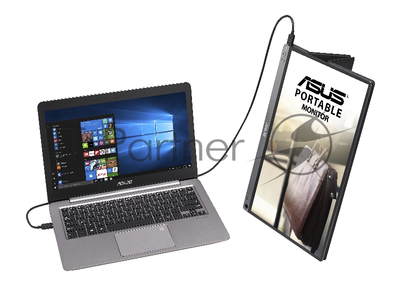 МОНИТОР 15.6 ASUS MB16ACMDarkGrey(IPS, LED, Wide, 1920x1080, 178°/178°, 250 cd/m, 800:1, +USB, )