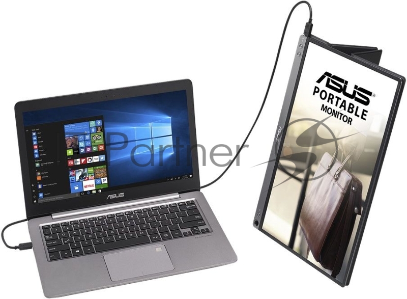 МОНИТОР 15.6 ASUS MB16ACMDarkGrey(IPS, LED, Wide, 1920x1080, 178°/178°, 250 cd/m, 800:1, +USB, )