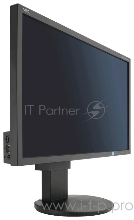 Монитор 23 Nec EA234WMi-BK Black {IPS,250cd/m2,1000:1,6 ms,1920x1080,178/178,Hight adj.:130Tilt,PivotD-Sub,HDMI,D hub, Internal PS, 1+1W Audio,TCO6)}