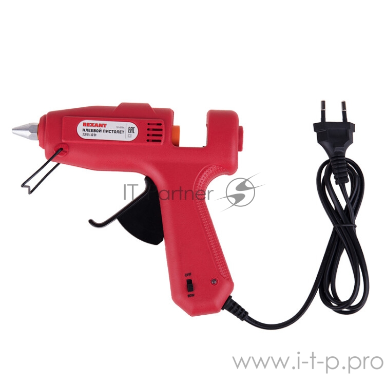 Пистолет клеевой REXANT (12-0114) 60 Вт O 11 мм С КНОПКОЙ (блистер)