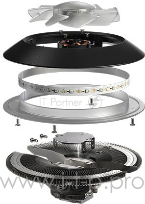 Вентилятор Cooler Master CPU Cooler G100L ( MAL-G1SN-924PW-R1) 130W, Whire LED fan, Full Socket Support