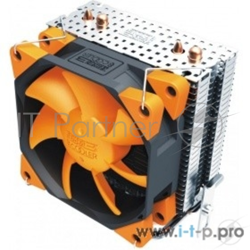 Вентиляторы PCCooler S88 Кулер S88 S775/115X/AM2/AM3/AM4/FM1/FM2 (48 шт/кор, TDP 98W, вент-р 80мм с PWM, 2 тепловые трубки 6мм, 1200-2000RPM, 20.5dBa) Retail Color Box