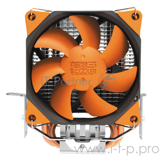 Вентиляторы PCCooler S88 Кулер S88 S775/115X/AM2/AM3/AM4/FM1/FM2 (48 шт/кор, TDP 98W, вент-р 80мм с PWM, 2 тепловые трубки 6мм, 1200-2000RPM, 20.5dBa) Retail Color Box