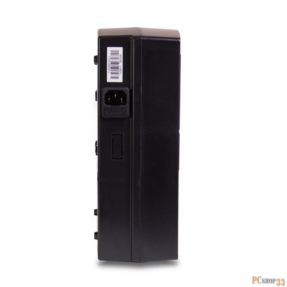 Источник Бесперебойного питания UPS. SVC, U-650-L, Smart, USB, Диапазон работы AVR: 145-290В, Бат.: 12В/7 Ач., 6 вых.: Shuko CEE7(3 с работой от батареи, 3 сетевой фильтр), USB 5В/2