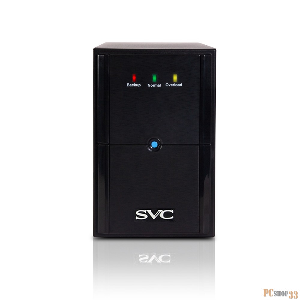 ИБП SVC, V-1500-L Л-И., 1200ВА/720Вт, Вход:220В, AVR:145-290В, АКБ 2*12В/9Ач, Светодиодная индикация, Напольный