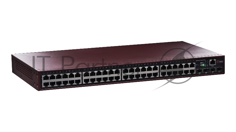 Коммутатор управляемый уровня L2, 48 портов 10/100/1000BASE-TX, 4 порта 100/1000Base-X SFP, 16K MAC-адресов, 4К VLAN, 8 Queue, питание 100-240V АС L2 managed switchQSW-4610-52T-AC