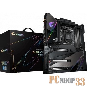 Материнская плата LGA1200, 4 x DDR4 DIMM 2133 (3200 OC), Extended ATX, Z490 AORUS XTREME, RTL