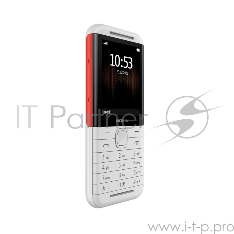 Мобильный телефон Nokia 5310 DS (TA-1212) White-Red поддержка двух SIM-карт, экран 2.4, камера 0.30 МП, память 16 МБ, слот для карты памяти, Bluetooth, аккумулятор 1200 мА⋅ч