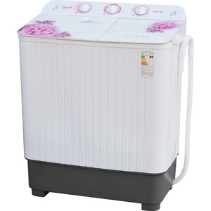 Стиральная машина WILLMARK WMS-78G (полуавтомат,стирка/отжим 7,8/6,0 1350ою/мин,стекл .крыш) (Розовые цветы)