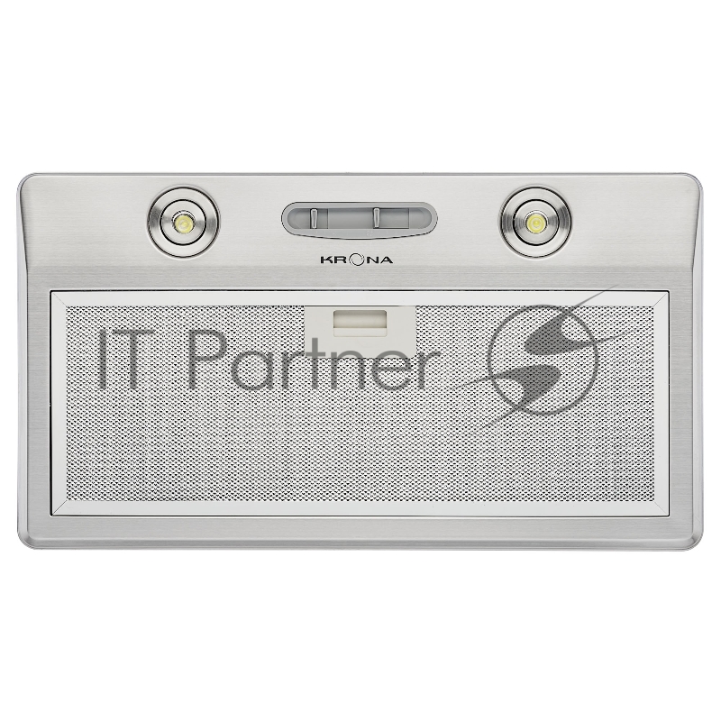 KRONA RUNA 600 inox S Вытяжка кухоннаяВстраиваемая вытяжка RUNA S с простым слайдерным управлением отлично подойдет для кухни площадью до 10 кв.м. LED подсветка, производительность 500 м3/ч, 3 скорости , нерж сталь