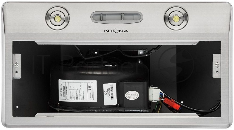 KRONA RUNA 600 inox S Вытяжка кухоннаяВстраиваемая вытяжка RUNA S с простым слайдерным управлением отлично подойдет для кухни площадью до 10 кв.м. LED подсветка, производительность 500 м3/ч, 3 скорости , нерж сталь