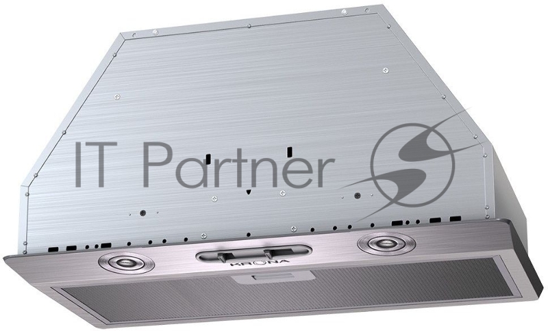 KRONA RUNA 600 inox S Вытяжка кухоннаяВстраиваемая вытяжка RUNA S с простым слайдерным управлением отлично подойдет для кухни площадью до 10 кв.м. LED подсветка, производительность 500 м3/ч, 3 скорости , нерж сталь