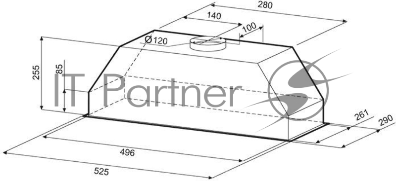 KRONA RUNA 600 inox S Вытяжка кухоннаяВстраиваемая вытяжка RUNA S с простым слайдерным управлением отлично подойдет для кухни площадью до 10 кв.м. LED подсветка, производительность 500 м3/ч, 3 скорости , нерж сталь