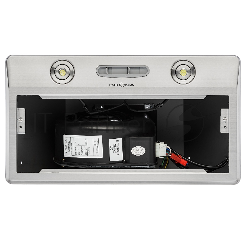 KRONA RUNA 600 inox S Вытяжка кухоннаяВстраиваемая вытяжка RUNA S с простым слайдерным управлением отлично подойдет для кухни площадью до 10 кв.м. LED подсветка, производительность 500 м3/ч, 3 скорости , нерж сталь