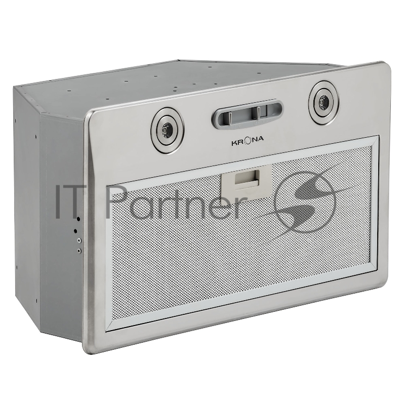 KRONA RUNA 600 inox S Вытяжка кухоннаяВстраиваемая вытяжка RUNA S с простым слайдерным управлением отлично подойдет для кухни площадью до 10 кв.м. LED подсветка, производительность 500 м3/ч, 3 скорости , нерж сталь