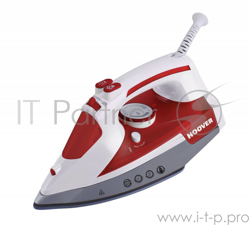 Утюг Hoover TIM2500EU 011 / 2500Вт красный/белый, МОЩНОСТЬ: 2300–2700 Вт. 4 режима