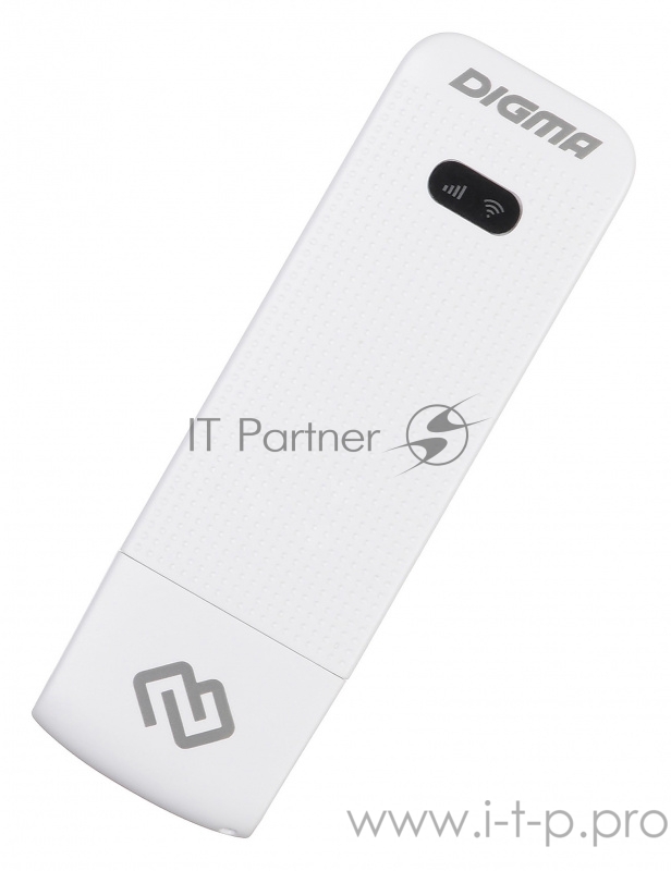 Модем 3G/4G Digma Dongle USB Wi-Fi Firewall +Router внешний белый