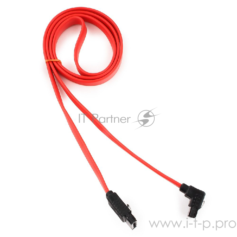 Кабель Cablexpert Кабель интерфейсный SATA, 80см, угловой разъем, 7pin/7pin, защелка (CC-SATAM-DATA90-0.8M)