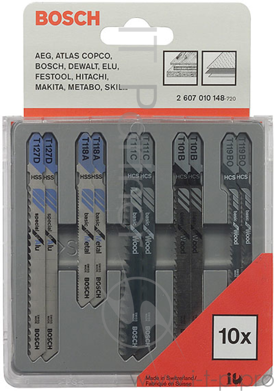 Bosch Bosch 2607010148 10 ЛОБЗИКОВЫХ ПИЛОК SET