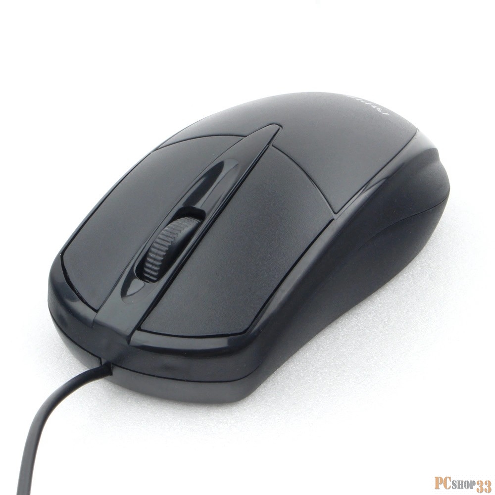 Мышь Гарнизон GM-225XL, USB, чип- Х, чёрный, 2м, 1000 DPI, 2кн.+колесо-кнопка, кабель 2м