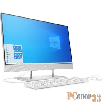Моноблок HP 27-dp0030ur AiO 27(1920x1080)/Intel Core i7 1065G7(1.3Ghz)/16384Mb/512SSDG MX330(2048Mb)/Cam/WiFi/war 1y/Natural silver/W10 + USB KBD, USB MOUSE