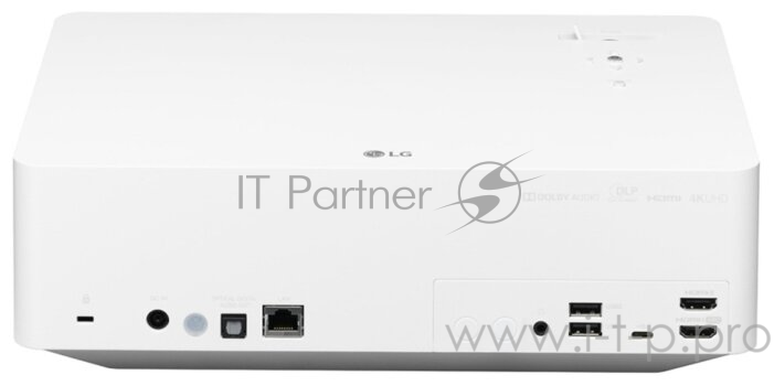 LED проектор для домашнего кинотеатра DLP, 1500 Лм,150000:1 4K UHD(3840х2160)HDR10 TR 1,2-1,5:1 Zoom 1.25x motor HDMI / HDMI (MHL) x2USB-CRJ45Smart TVАудиовыход оптический (S/PDIF)3W x2 WiFi Bluetooth Out3.2кг. белый