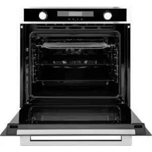 Встраиваемые электрические духовки 60 см Weissgauff электрический, 595 х 565 х 595 мм, 72 л, паровая очистка, нерж. сталь
