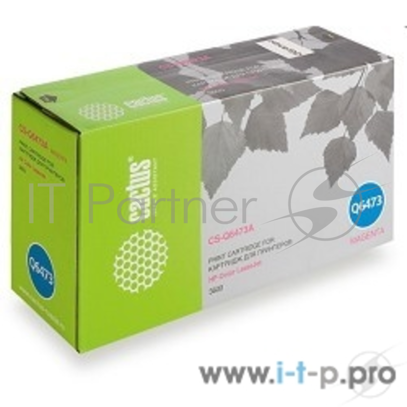 Расходные материалы CACTUS Q6473A/AR Картридж (CS-Q6473A/AR) для принтера HP Color LaserJet 3600, пурпурный, 4000 стр.