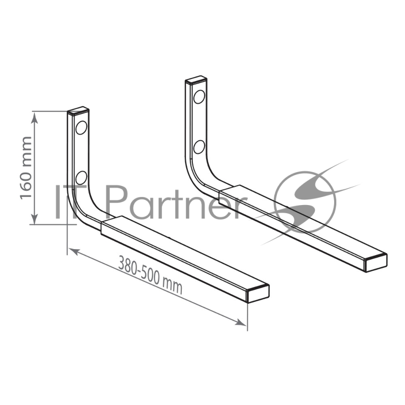 Кронштейн наст. для СВЧ Kromax MICRO-7s silver