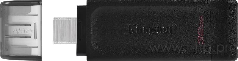 Флеш Диск Kingston 32Gb DataTraveler DT70 <DT70/32GB>, USB-C 3.2 Gen 1