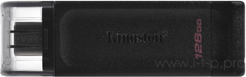 Флеш Диск Kingston 128Gb DataTraveler DT70 <DT70/128GB>, USB-C 3.2 Gen 1