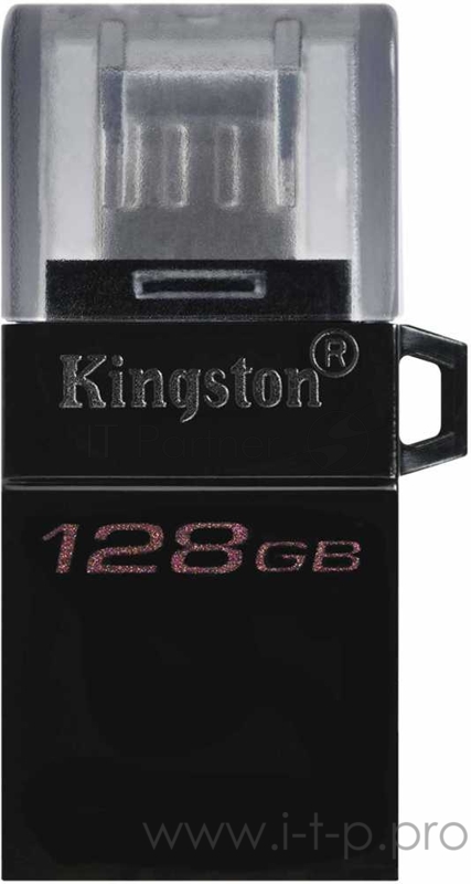 Флеш Диск Kingston 128Gb DataTraveler microDuo <DTDUO3G2/128GB>, USB3.0
