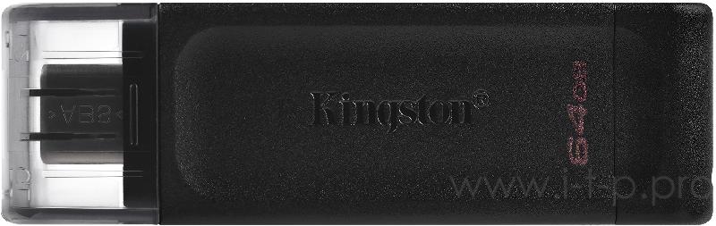 Флеш Диск Kingston 64Gb DataTraveler DT70 <DT70/64GB>, USB-C 3.2 Gen 1