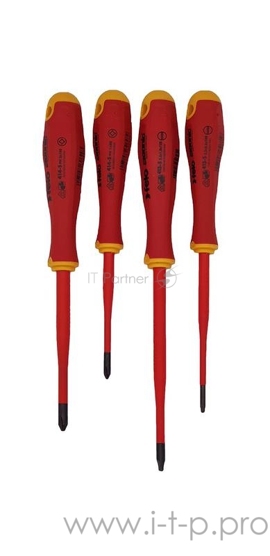 Набор отверток FELO 41384198 набор диэлектрических отверток ergonic 4 шт серия slim
