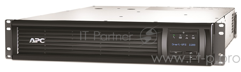 ИБП (UPS) 2U 19 RM 2200ВА APC Smart-UPS 2200VA SMT2200RMI2UNC, черный (COM, USB, LAN)