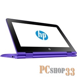 Ноутбук HP x360 Convertible 11-ab013ur 1JL50EA (Pentium N3710-1.60ГГц, 4ГБ, 500ГБ, HDG, WiFi, BT, WebCam, 11.6 1366x768, W10 H), фиолетовый