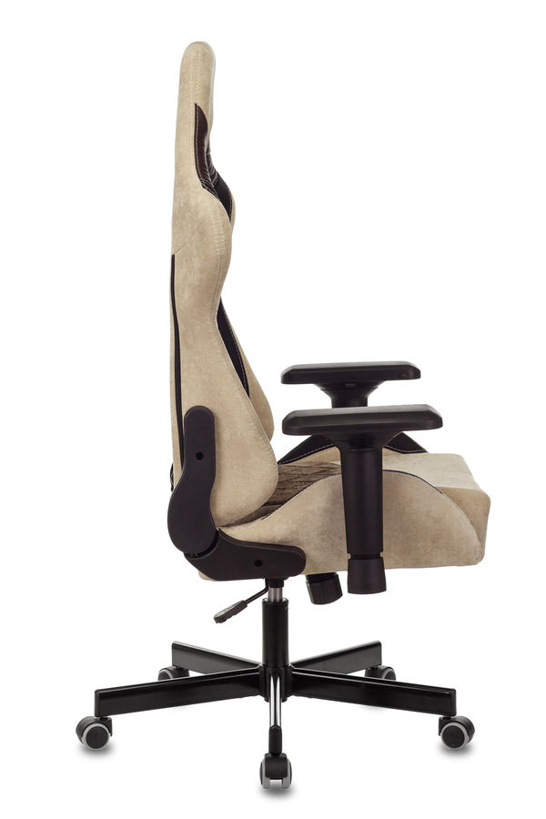 Кресло игровое Бюрократ VIKING 7 KNIGHT BR FABRIC коричневый текстиль/эко.кожа крестовина металл