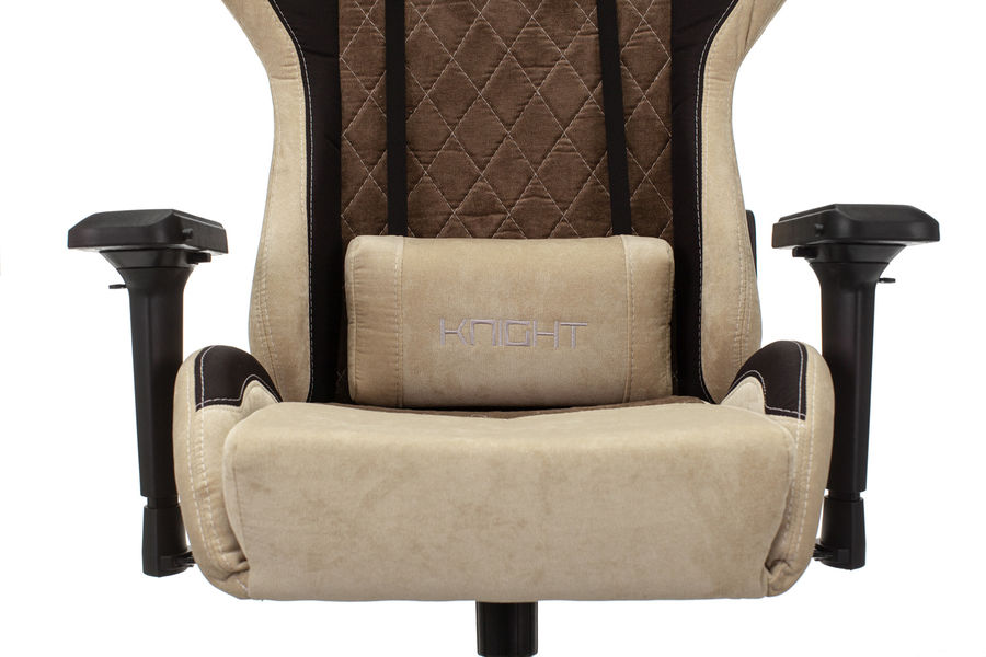 Кресло игровое Бюрократ VIKING 7 KNIGHT BR FABRIC коричневый текстиль/эко.кожа крестовина металл