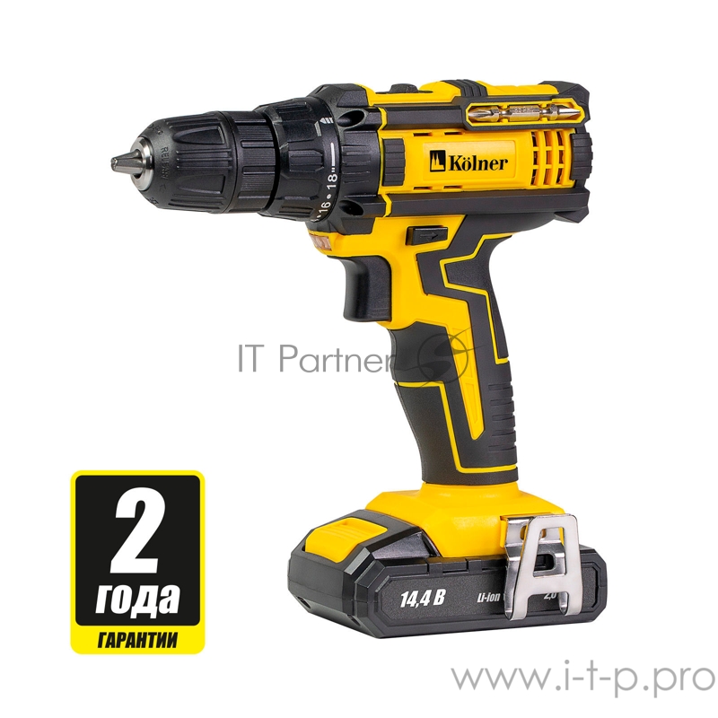 Дрель-шуруповерт аккумуляторная 14.4V KCD 14.4/2-2L KOLNER