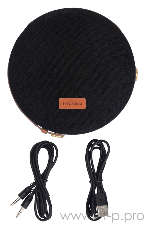 Колонка порт. Hyundai H-PAC500 черный 8W 1.0 BT/3.5Jack 10м 2200mAh